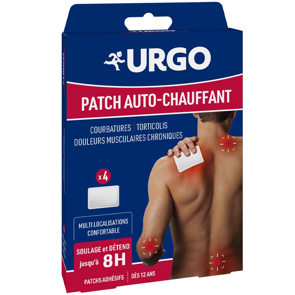 Urgo Patch Auto-Chauffant 8h x4