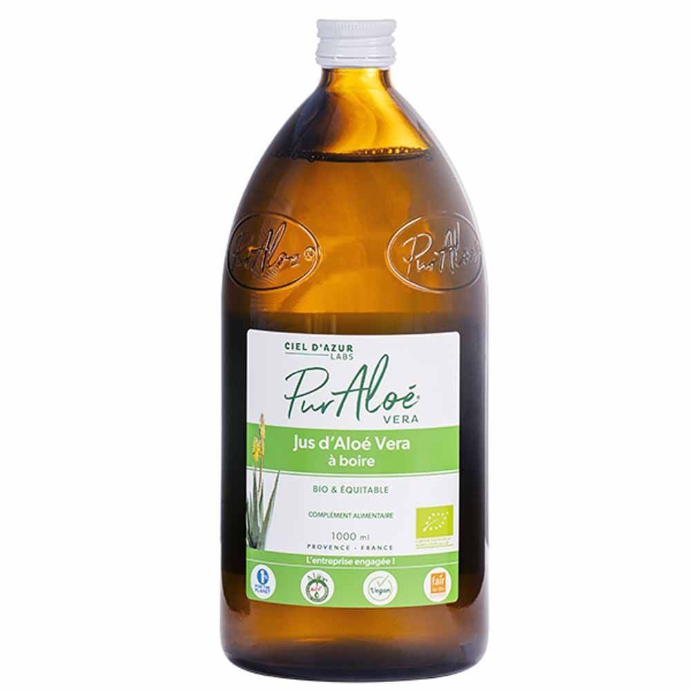 Jus D'aloe Vera A Boire Bio - 1000ml Pur Aloé