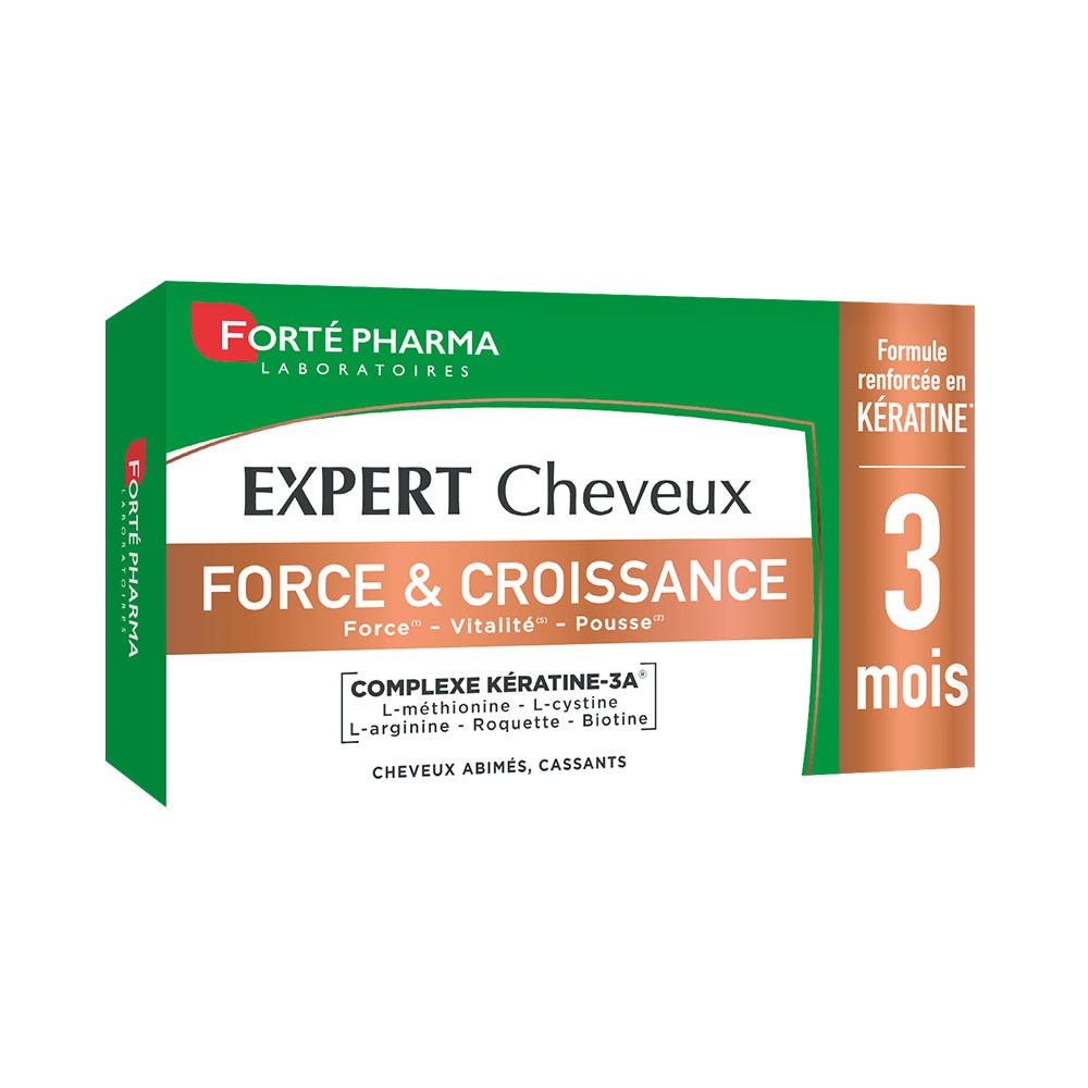 Forté Pharma Expert Cheveux Cheveux Force et Croissance Tous type de chutes 90 comprimés