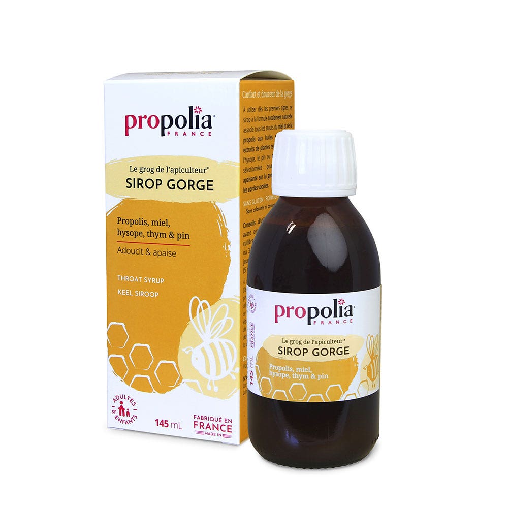 Propolia Sirop Gorge Propolis Miel Et Citron 145 ml
