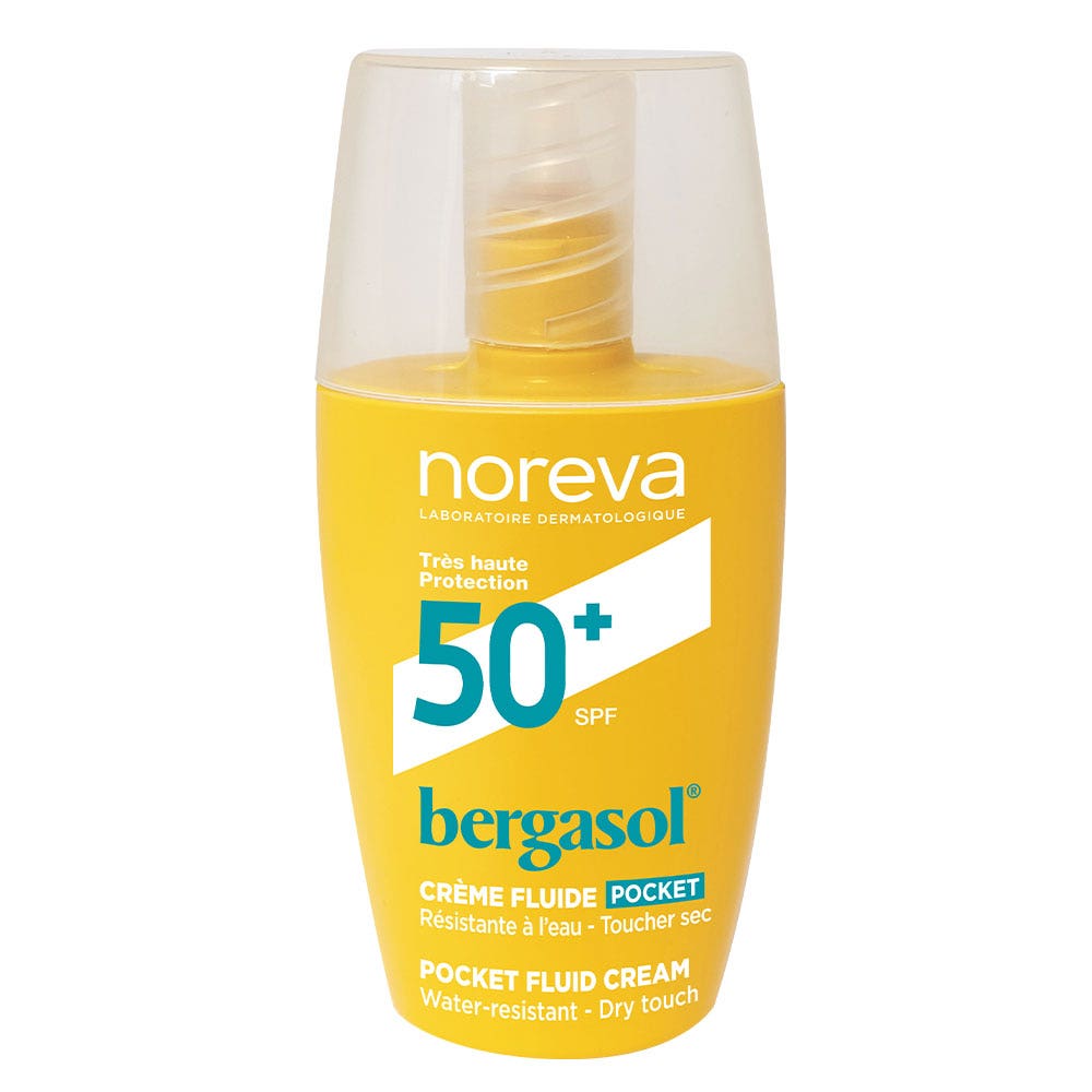 Noreva Bergasol Crème fluide invisible SPF50+ Pocket 30ml