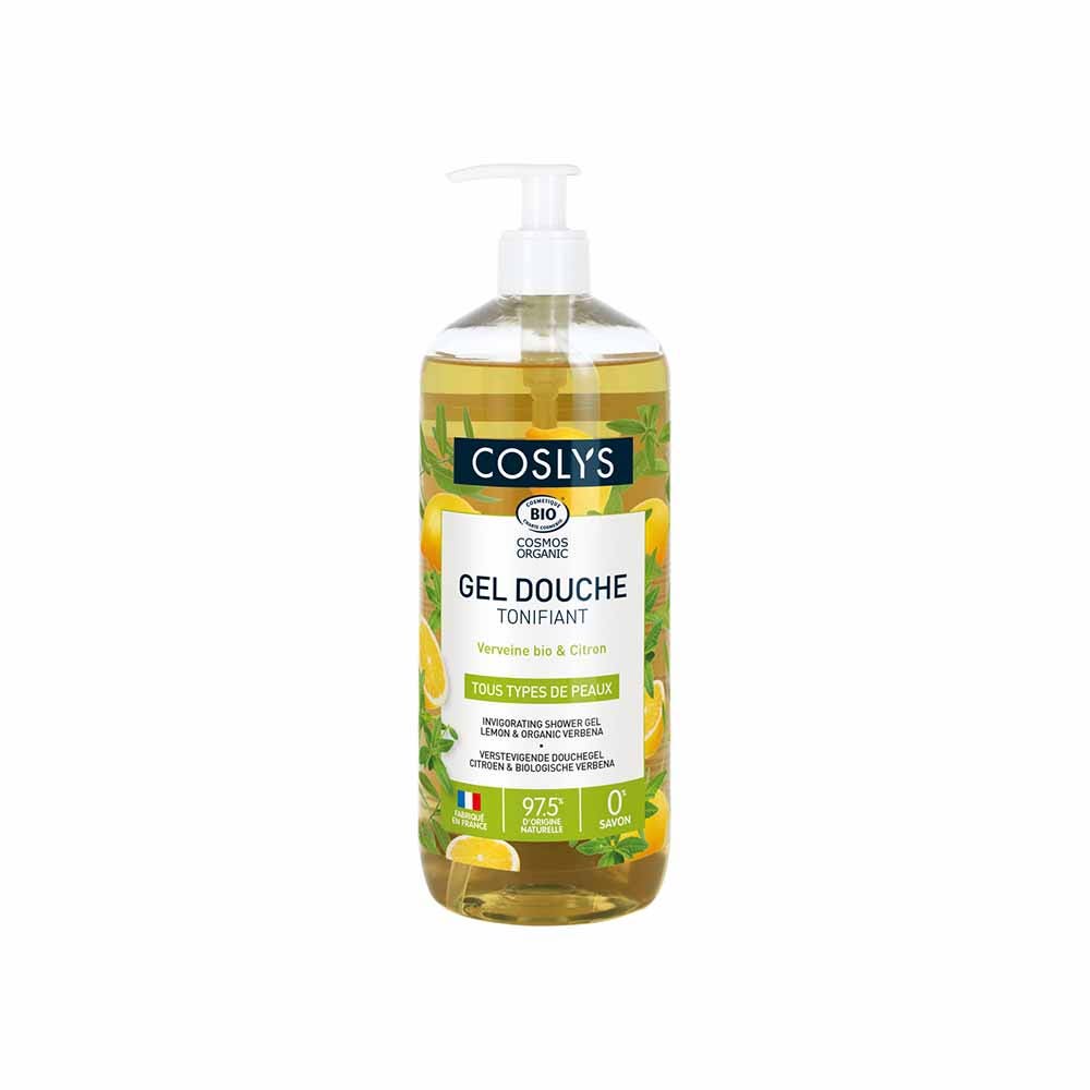 Coslys Gel douche verveine et citron bio 1L