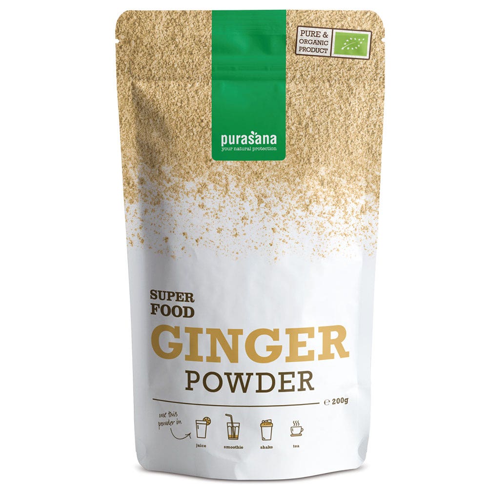 Purasana Super Food Gingembre Poudre Bio 200g