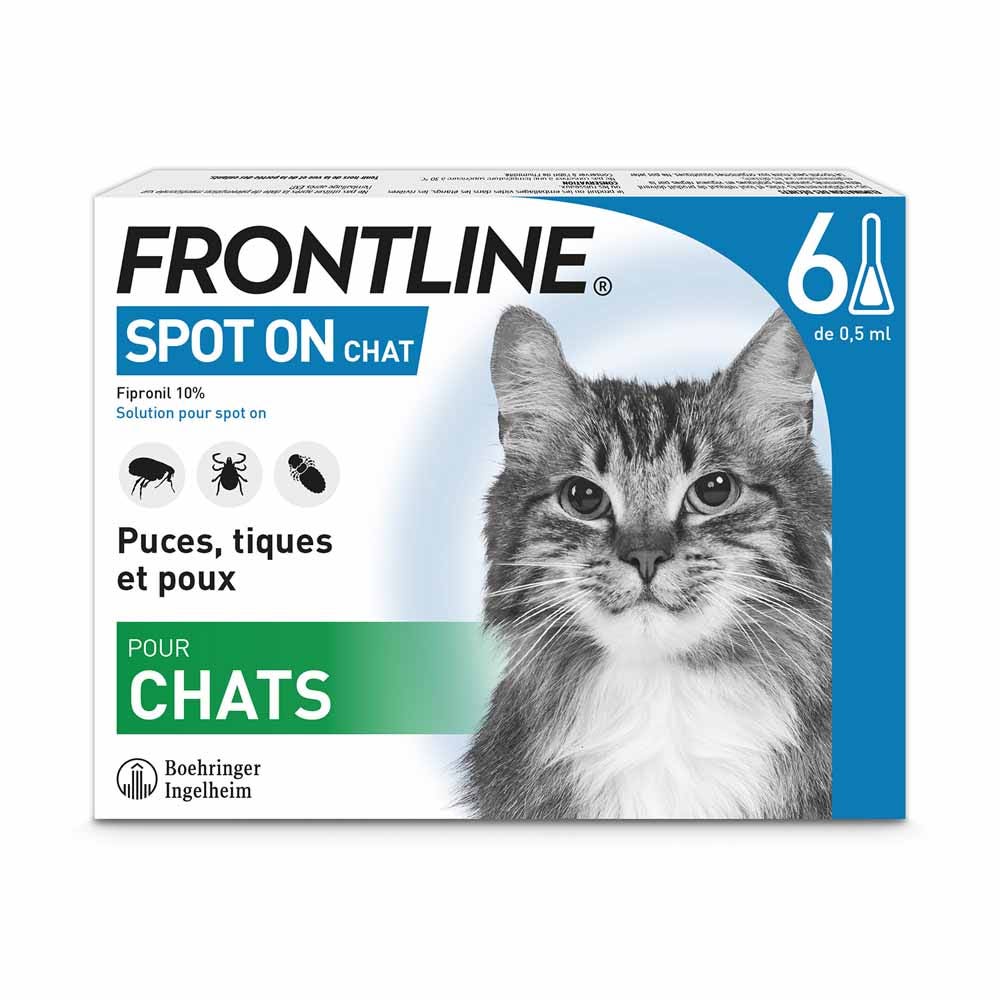 Frontline Spot On Chat 6 Pipettes De 0.5ml