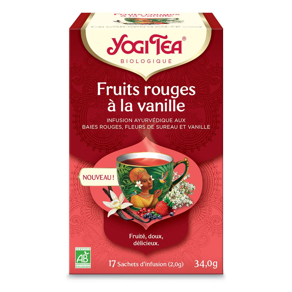 Yogi Tea Fruits Rouges a la Vanille 17 sachets