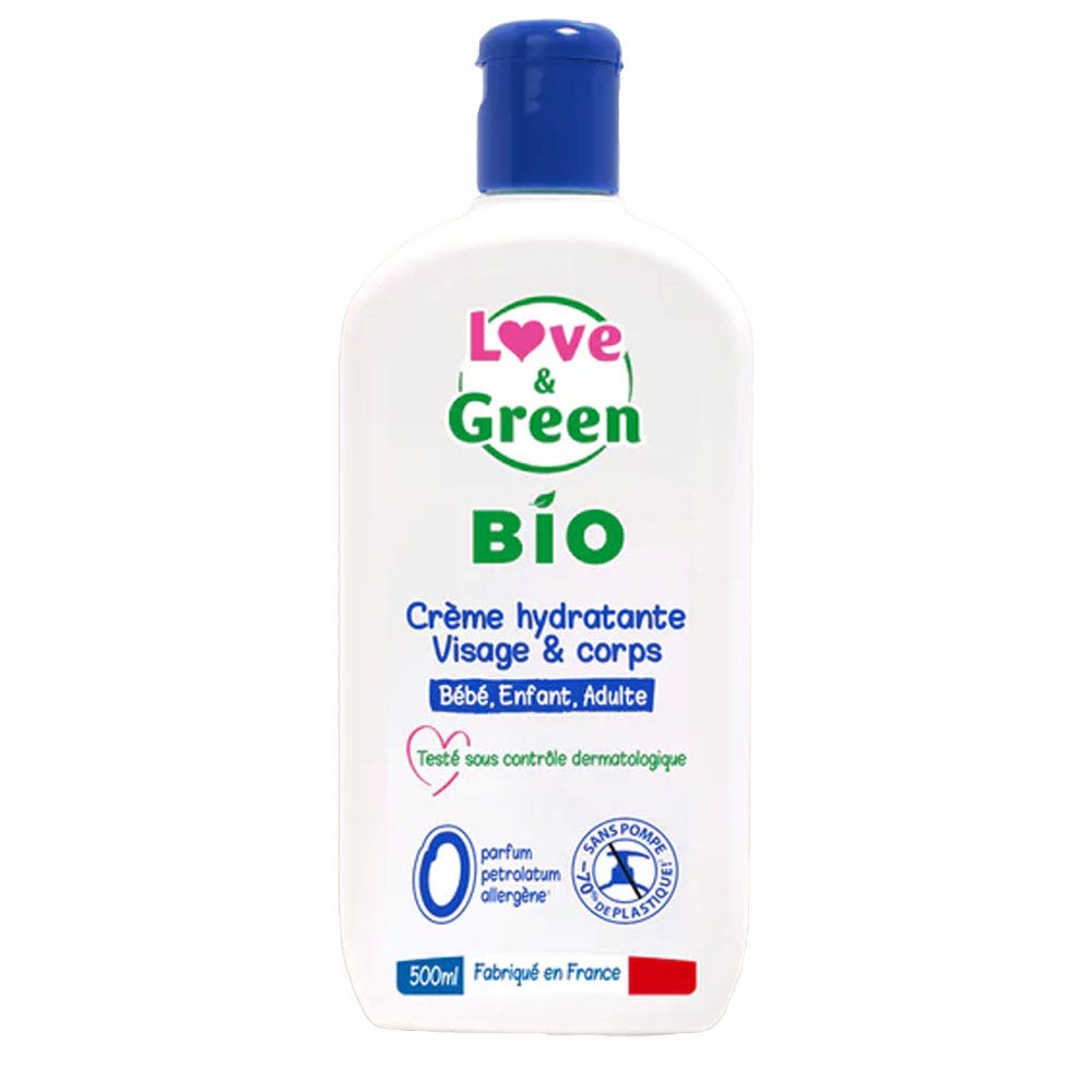 Love&Green Creme Hydratante Visage et corps 500ml