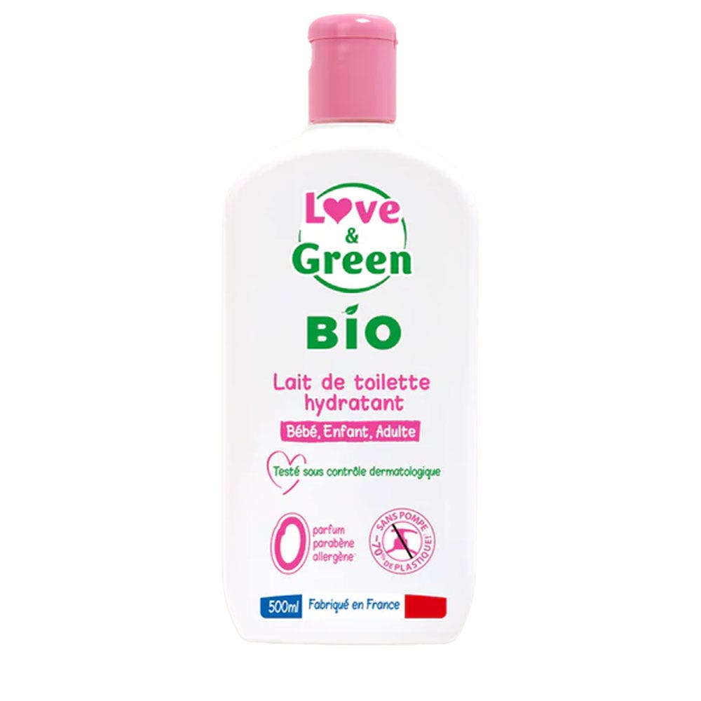 Love&Green Lait De Toilette Hydratant 500ml