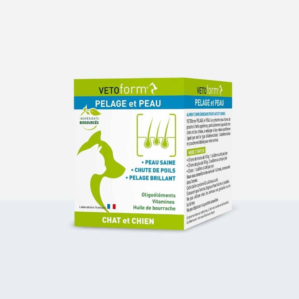 Vetoform Chien et Chat Complement alimentaire pelage et peau 100g