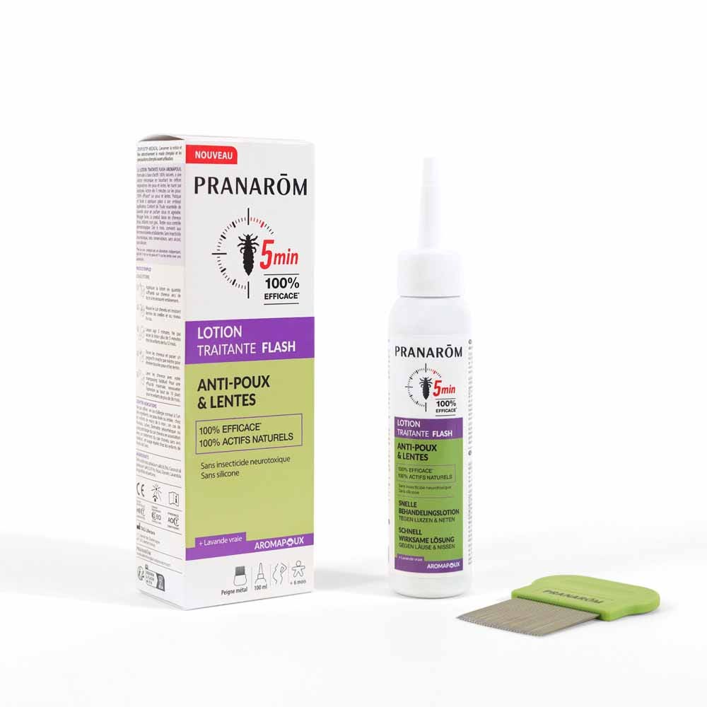 Pranarôm Pranapoux Lotion Traitante FLASH Anti-Poux & Lentes 100ml