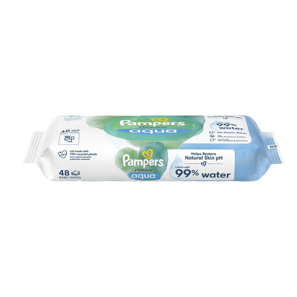 Lingettes Aqua 48 Unites Harmonie Pampers