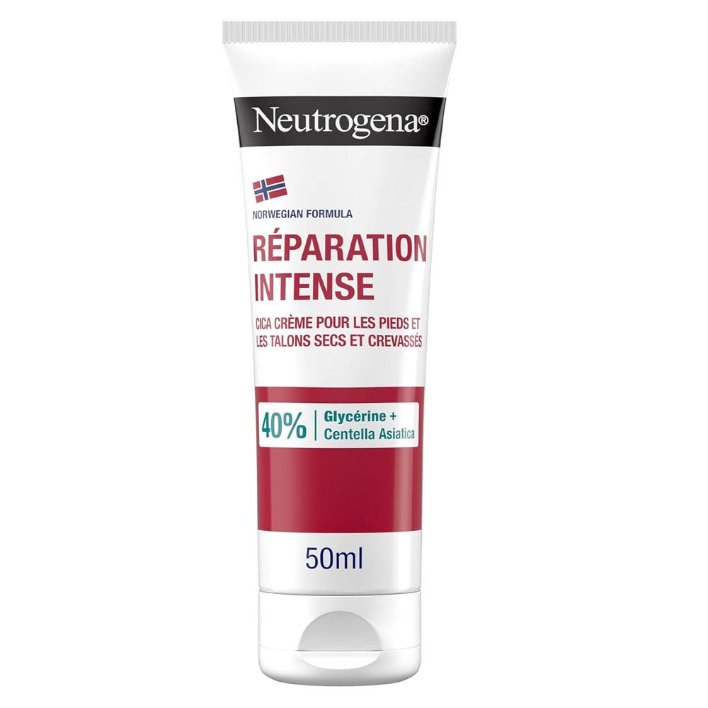 Neutrogena CICA Crème Pieds et Talons Secs et Crevassés Réparation Intense 50ml