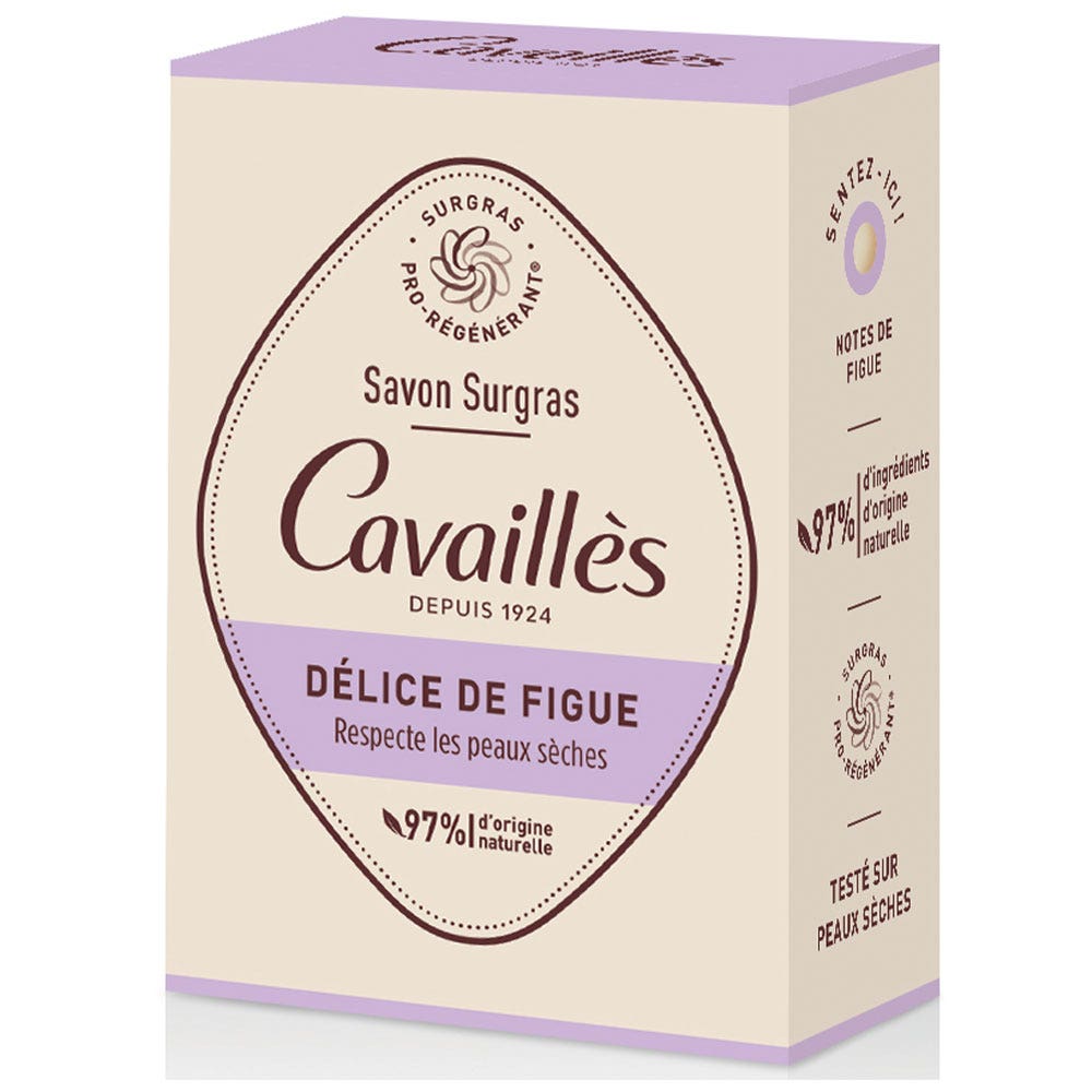 Cavaillès Surgras Pro-Régénérant Savon Délice de Figue 100g