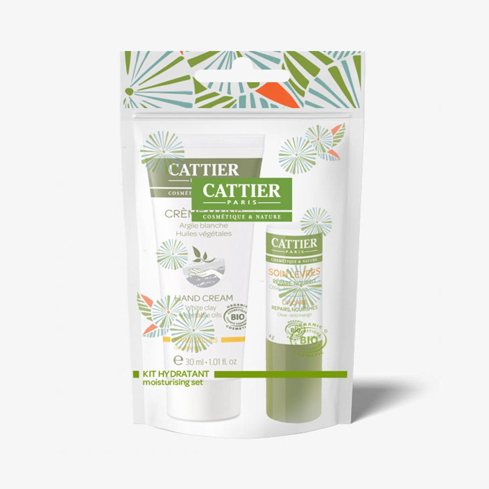 Cattier Kit Hydratant Levres Et Mains Bio 30ml