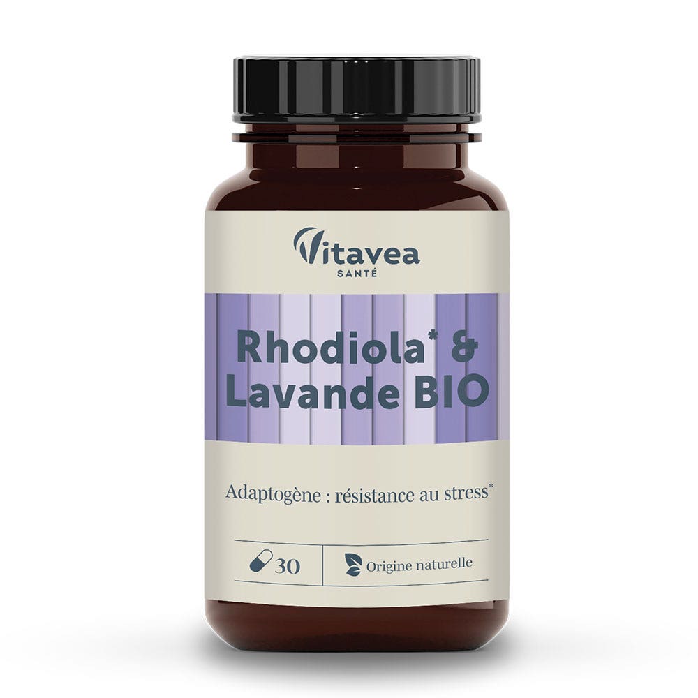 Gommes Vitavea Rhodiola Coquelicot Lavande - Vitamines B9 & B6 Anti-stress - Cure 30 Jours - Neuf