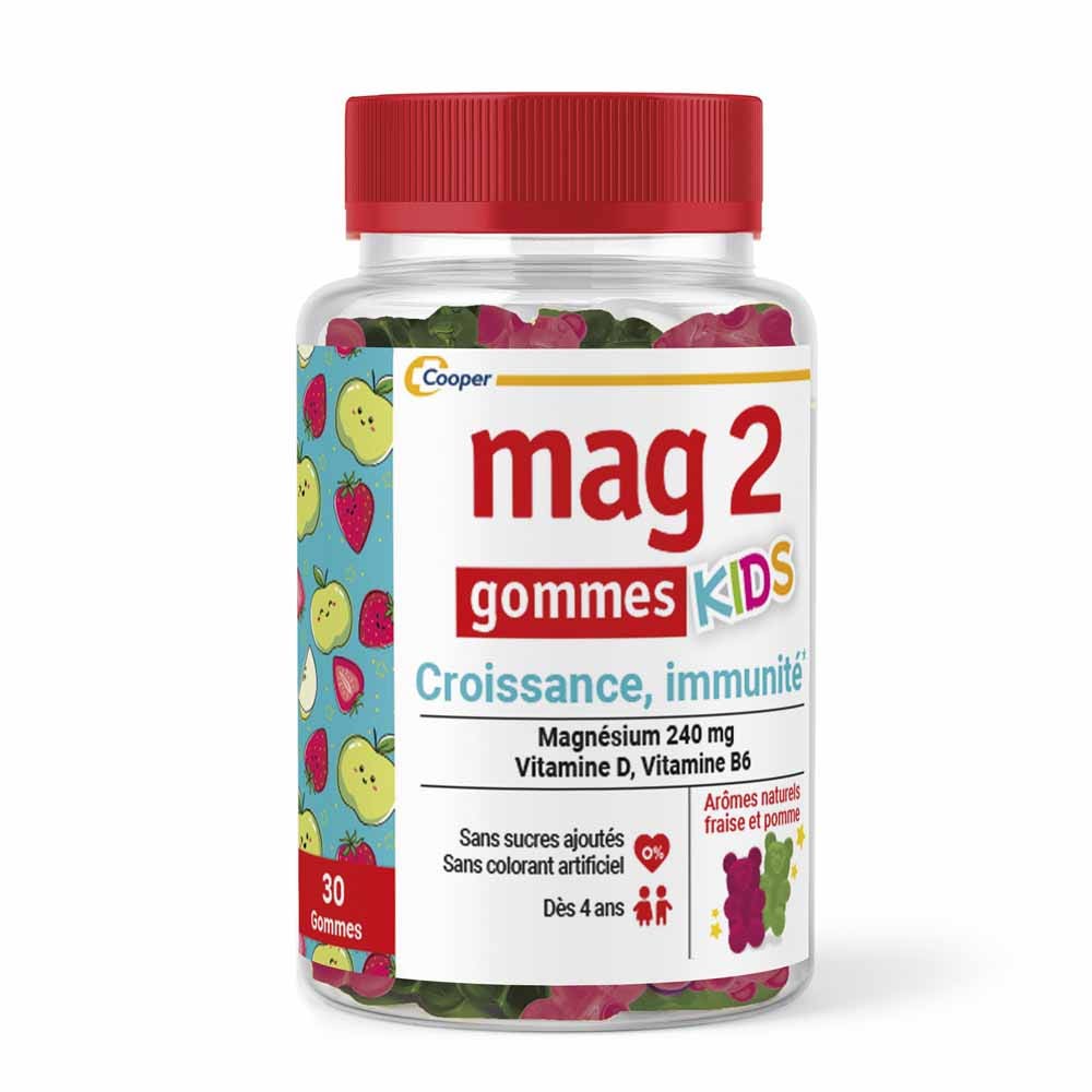 Mag 2 Croissance, Immunité Kids 30 Gommes