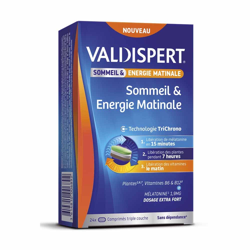 Valdispert Sommeil & Energie Matinale 24 Comprimés