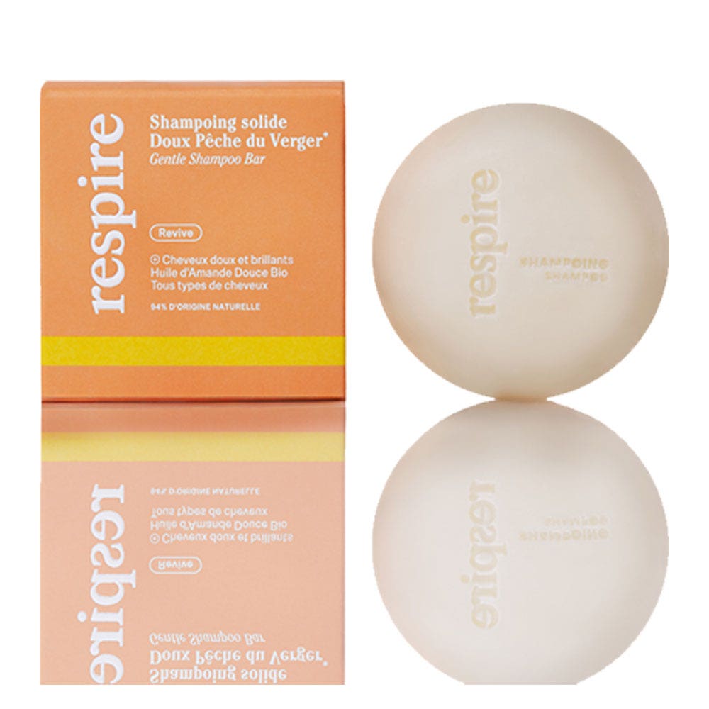 Respire Shampoing Solide Pêche du Verger 75g