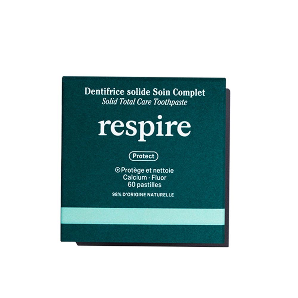 Respire Dentifrice solide Naturel Menthe x 60 pastilles