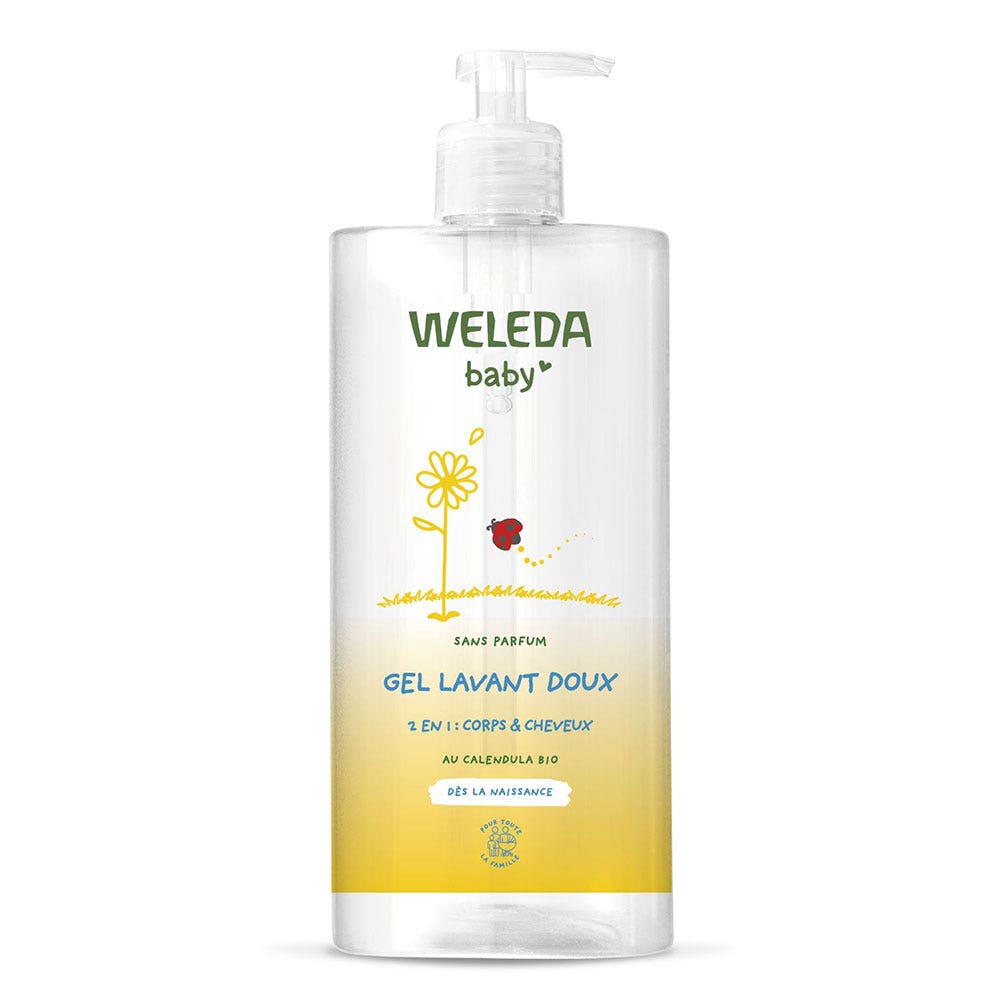 Weleda Bebe Et Enfant Gel Lavant Doux 2 en 1 Corps & Cheveux 750ml