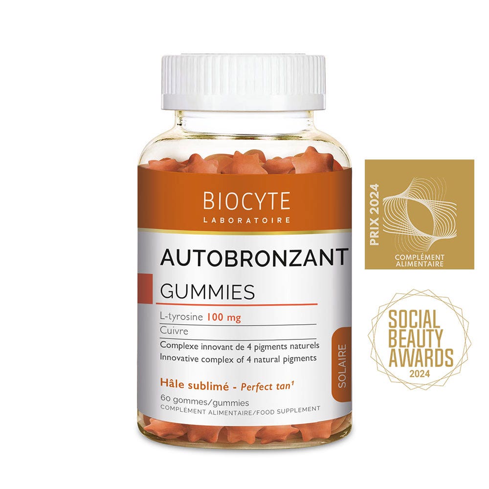Biocyte Solari Autoabbronzante Gusto mirtillo 60 gommine