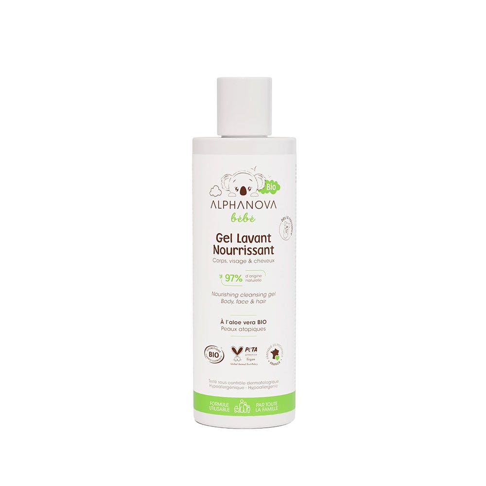 Alphanova Bébé Gel Lavant Nourrissant Bio 200ml