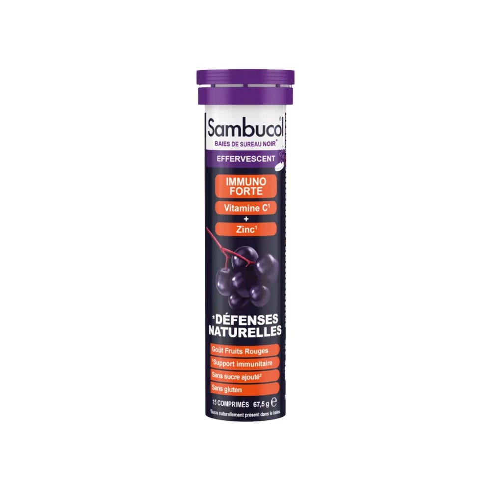 Sambucol Les Essentiels Immuno Forte 15 comprimés effervescents