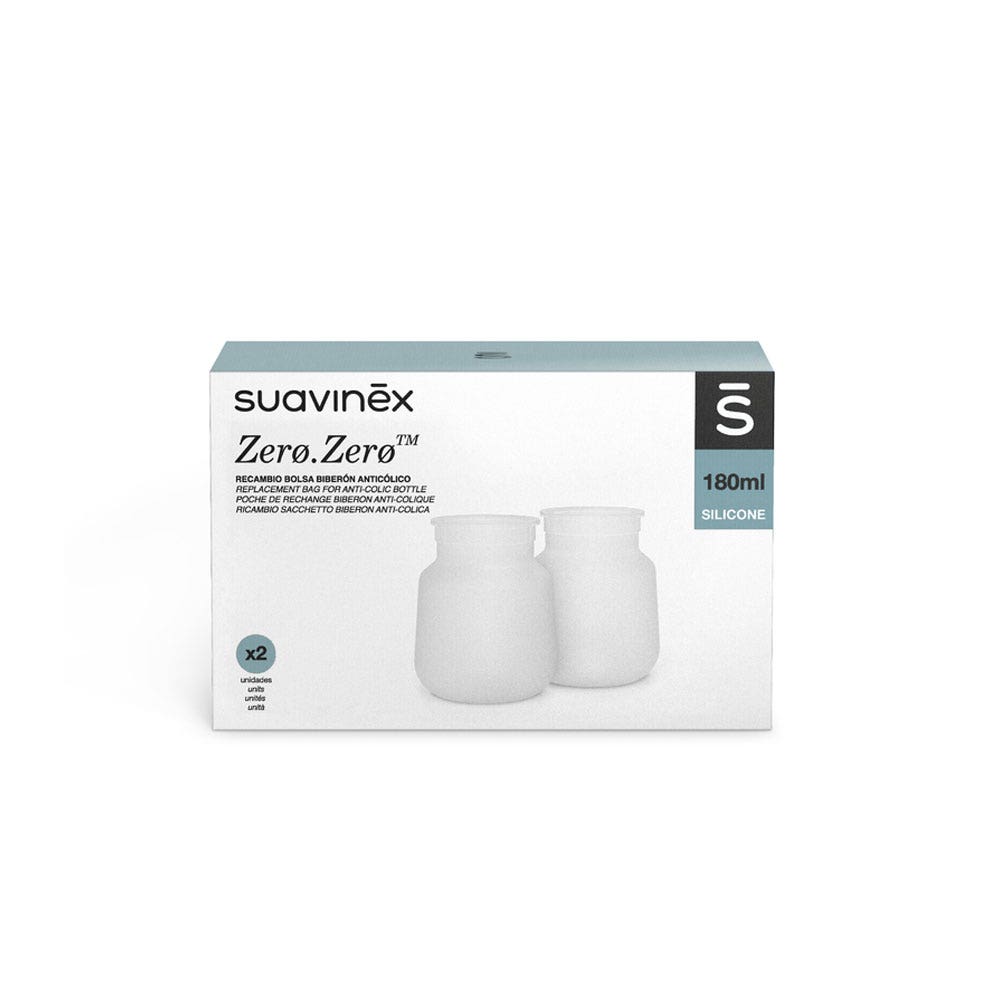 Suavinex Zero Zero Poches De Rechange Biberon Anti-Colique 180ml
