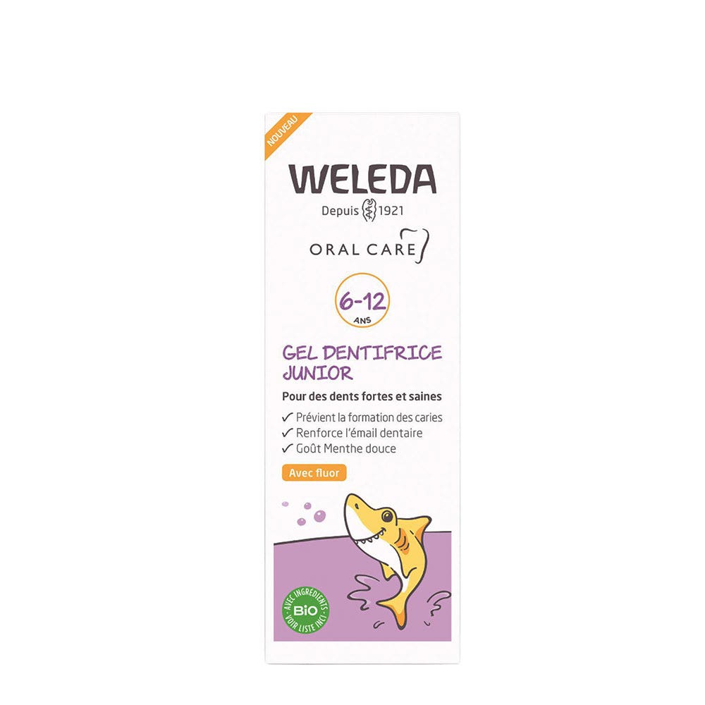 Weleda Gel Dentifrice Junior 6-12 Ans Avec Fluor 50ml