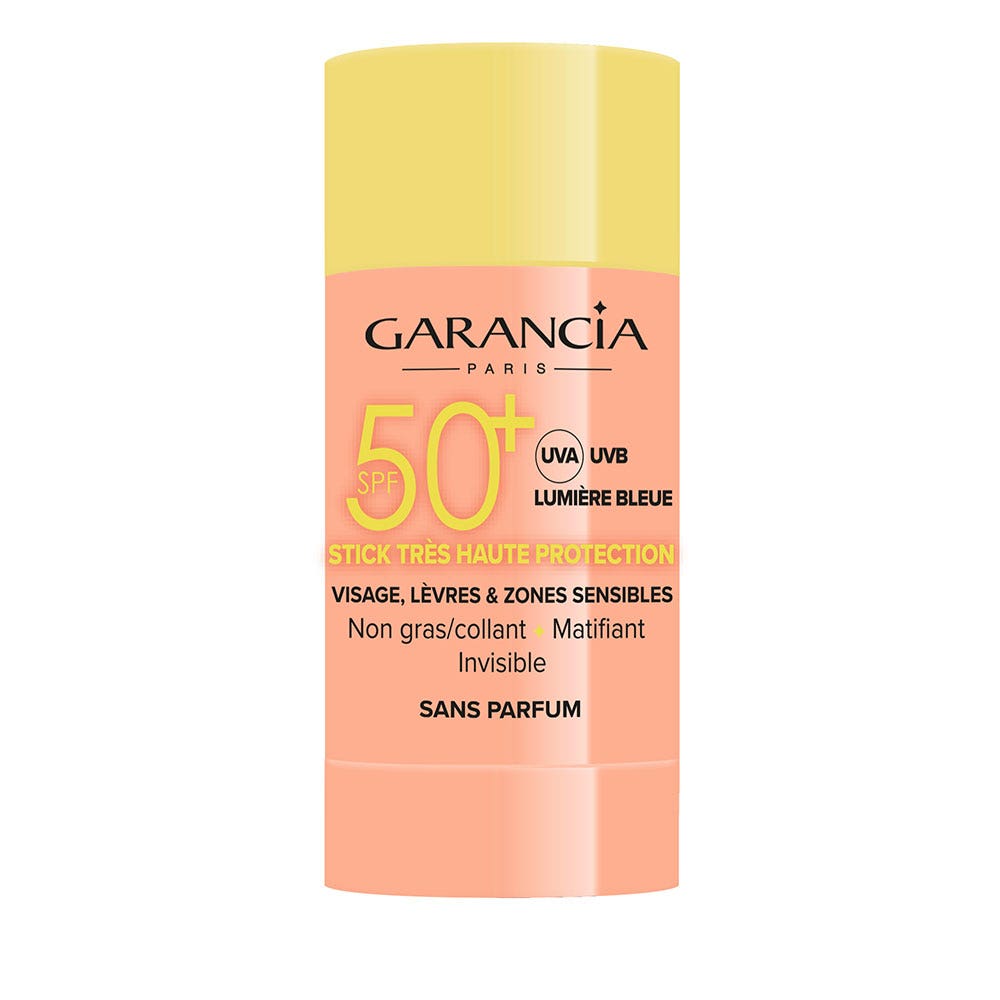 Garancia Stick Très Haute Protection SPF50+ Visage Lèvres et Zones Sensibles 15ml