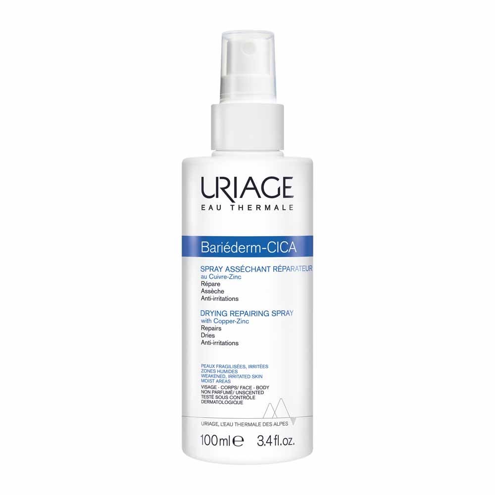 Cica-spray Assechant Reparateur 100ml Bariederm Cica Peaux Fragilisees Et Irritees Uriage