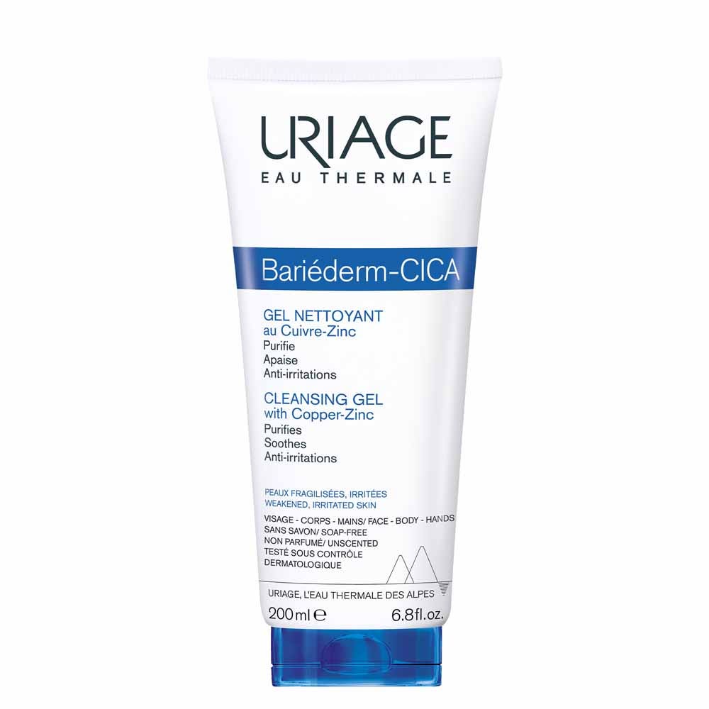 Uriage Hygiène visage Gel Nettoyant Bariederm Peaux Fragilisées 200ml