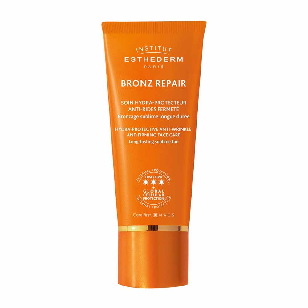 Institut Esthederm Bronz Repair Soin protecteur anti-rides fermeté Soleil Fort 50ml