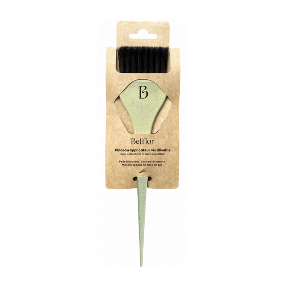 Beliflor Pinceau Applicateur Vert Amande Pour Coloration En Fibre de Blé 55mm