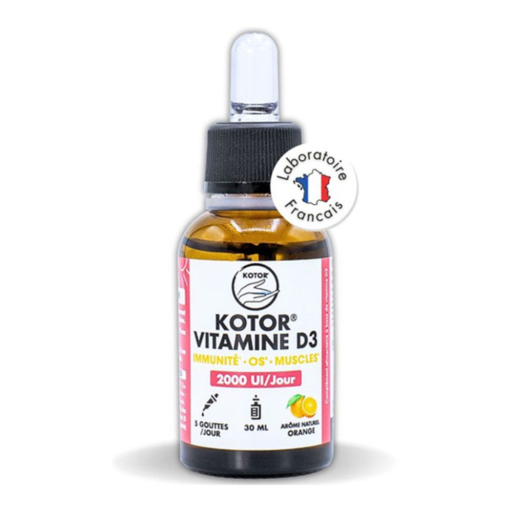 Kotor Pharma Vitamine D3 Immunité, Os, Muscles 30ml