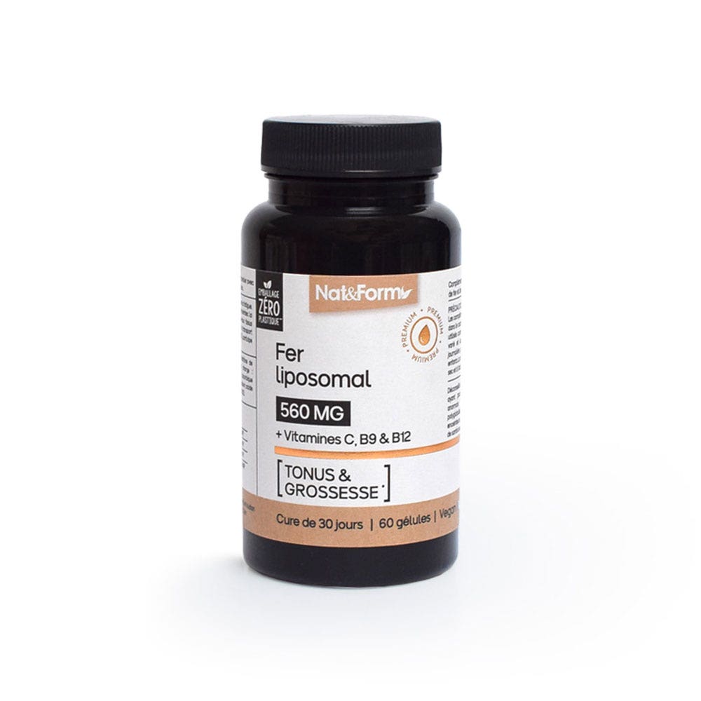 Nat&Form Fer Liposomal x60 gélules végétales