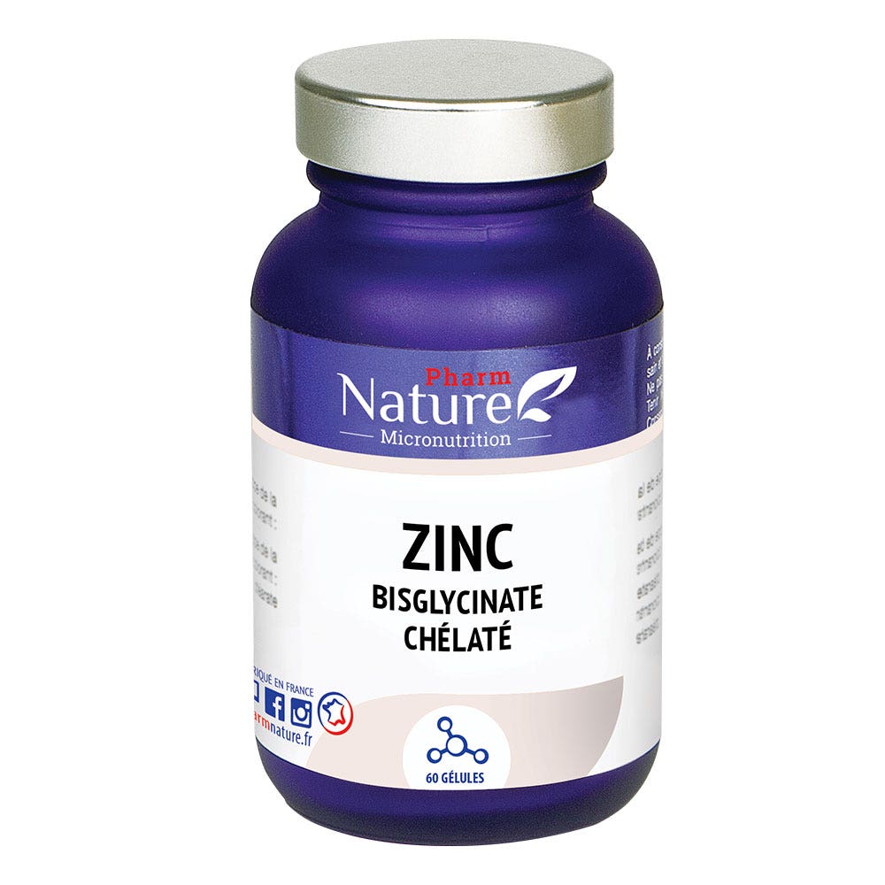 Kersiens Zinc bisglycinate chélaté 60 gélules