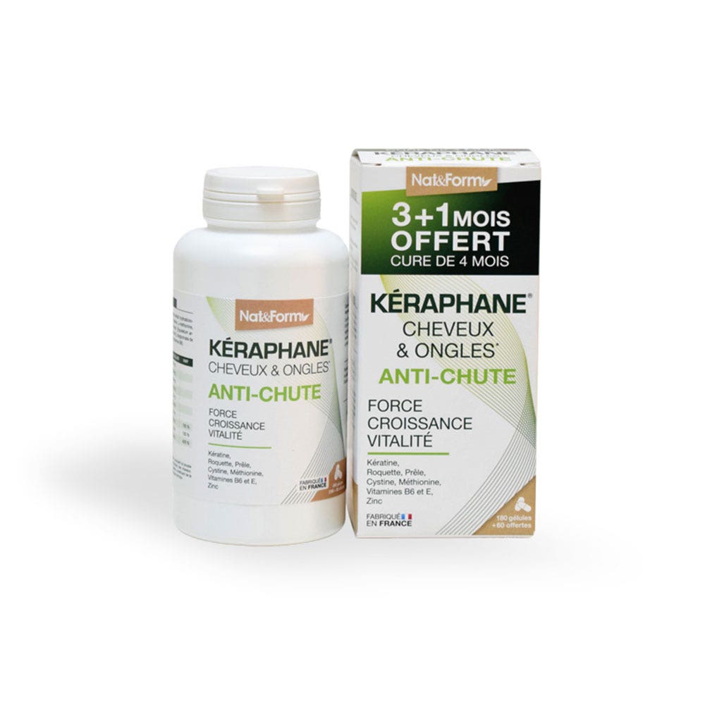 Nat&Form Keraphane Cheveux Et Ongles 180+60 Gelules