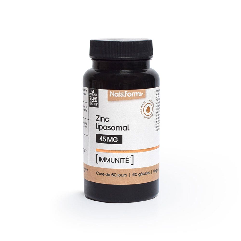 Nat&Form Zinc liposomal x60 gélules végétales