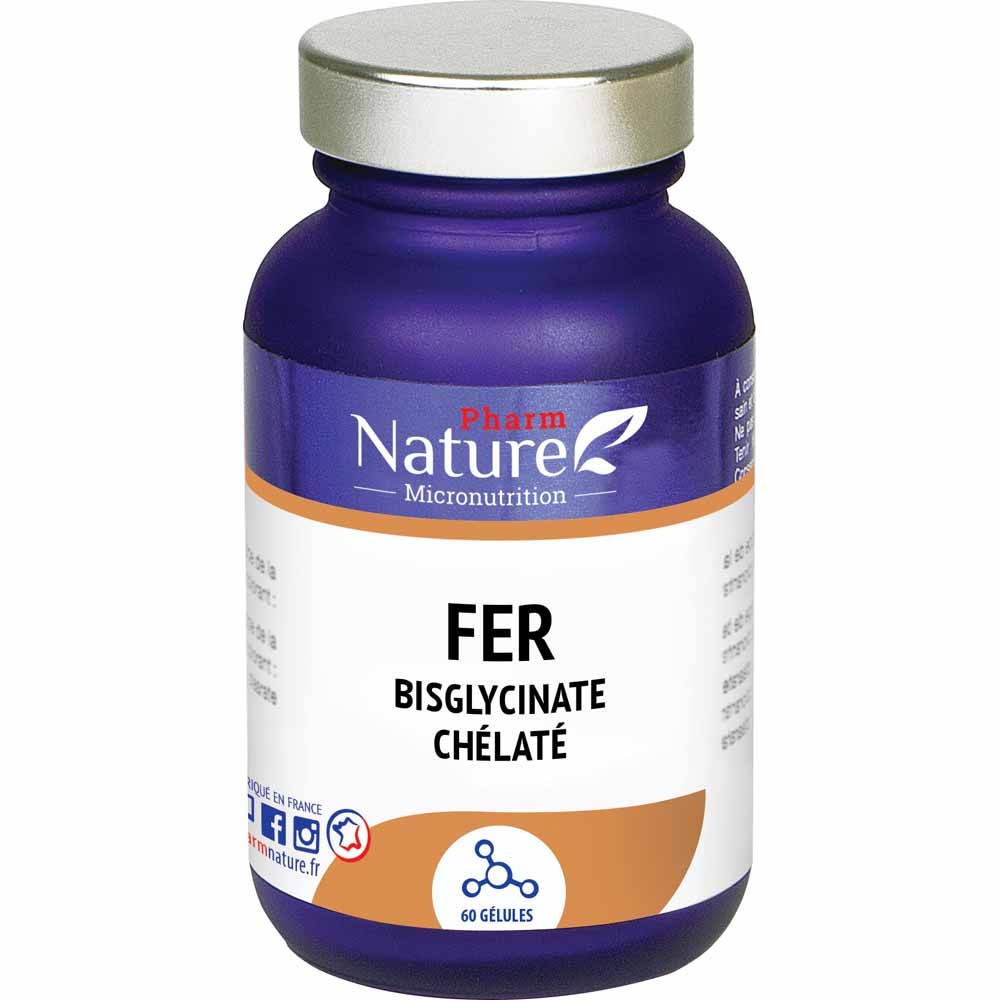 Kersiens Fer bisglycinate chélaté 60 gélules