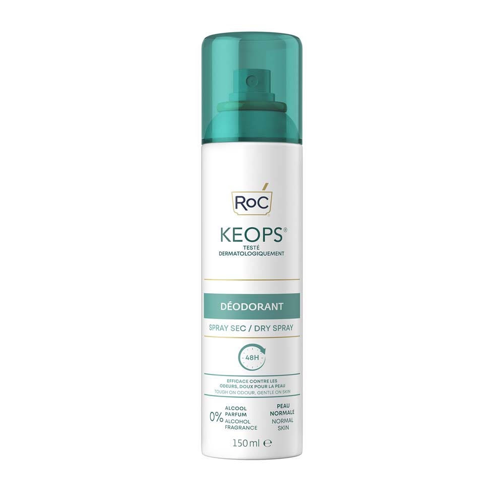 Roc Deodorant Spray Sec Transpiration Abondante150ml Keops 150ml