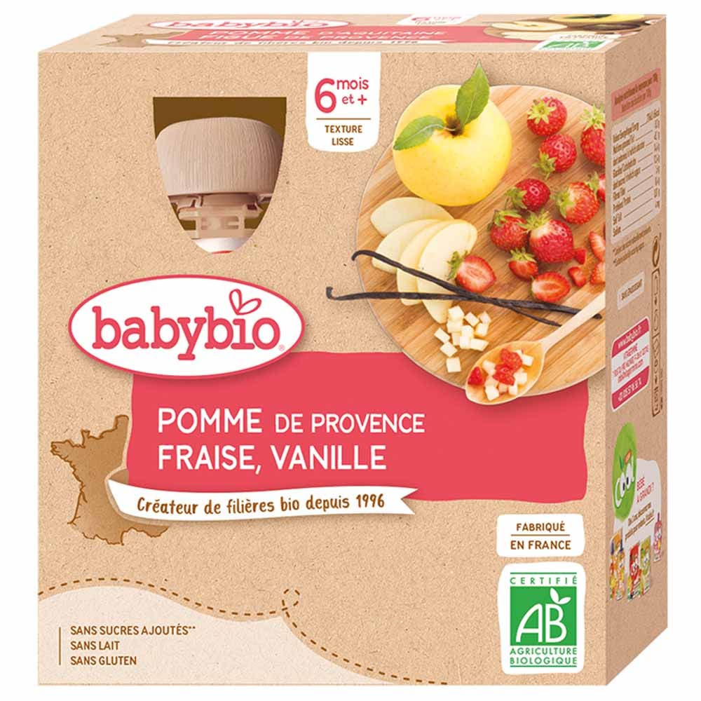Babybio Fruits Gourdes Bio Des 6 Mois Fruits 4x90g