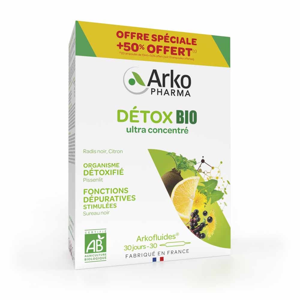 Arkopharma Arkofluides Detox Bio 30 Ampoules