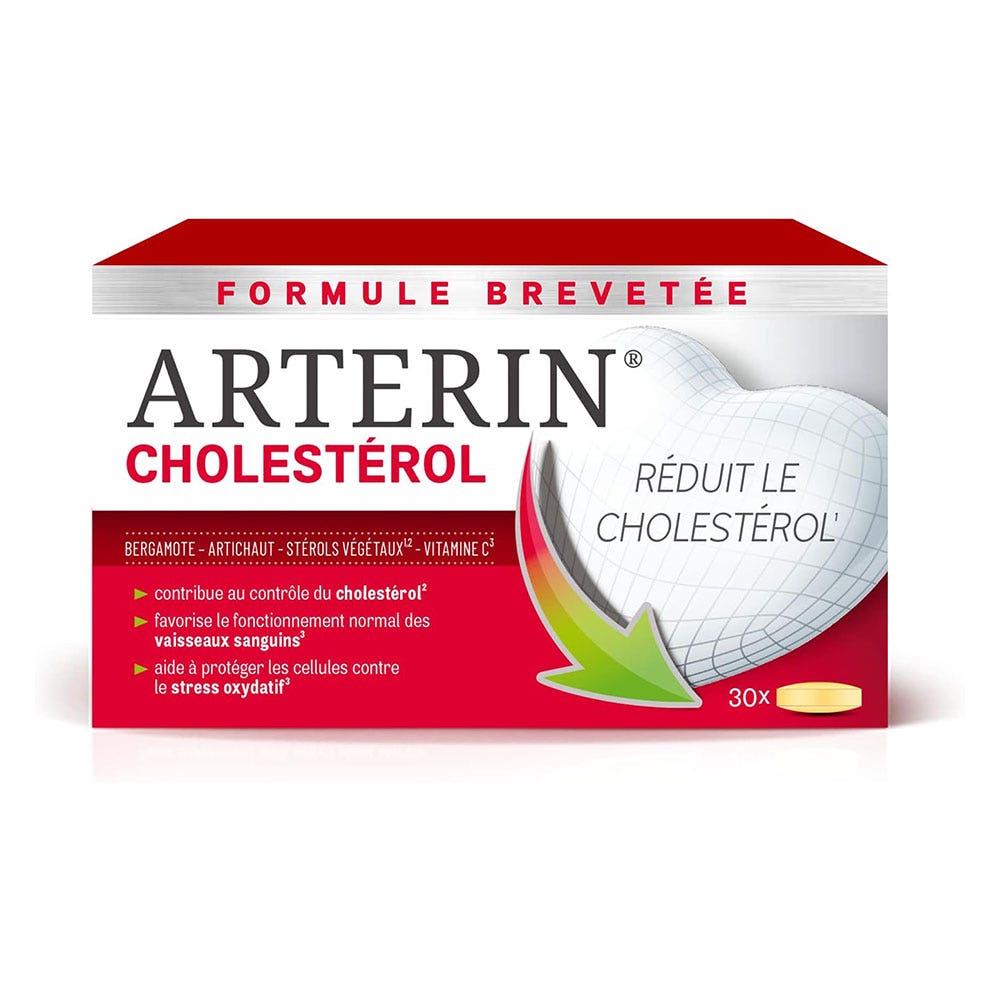 Omega Pharma Arterin Cholestérol Actifs d'Origine Naturelle 30 Comprimés