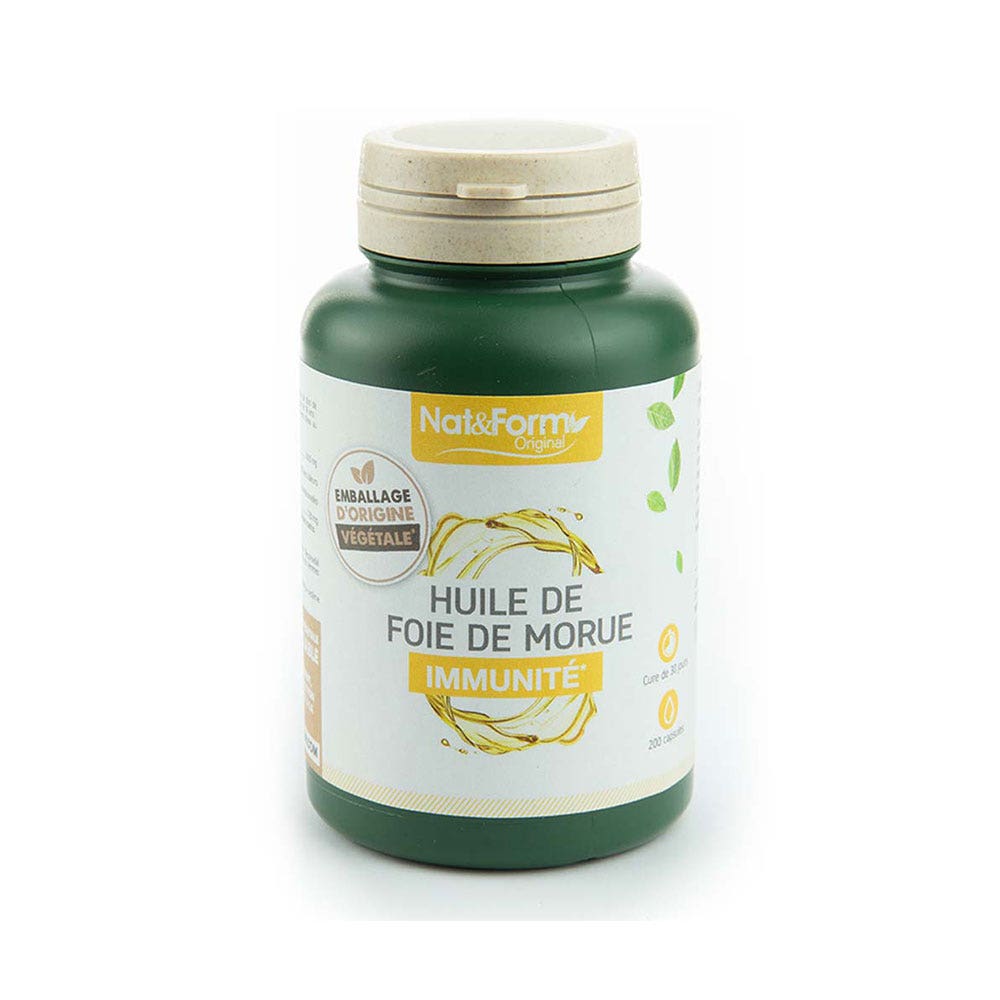 Nat&Form Huile De Foie De Morue 200 capsules