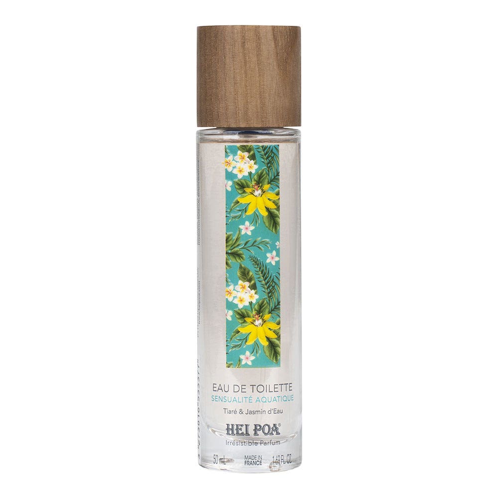 Hei Poa Irrésistible Parfum Eau De Toilette Sensualité Aquatique Tiaré & Jasmin d'Eau 50ml