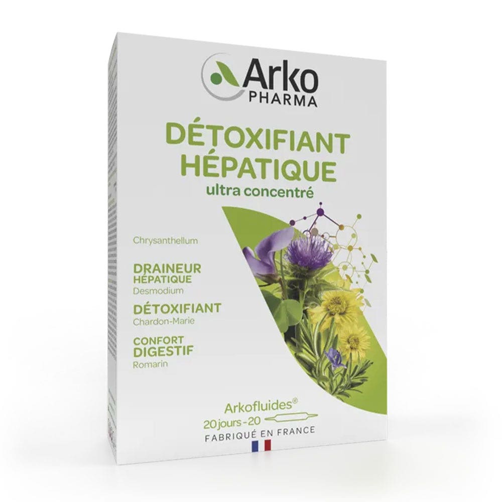 Arkopharma Arkofluides Détoxifiant Hépatique Ultra Concentré