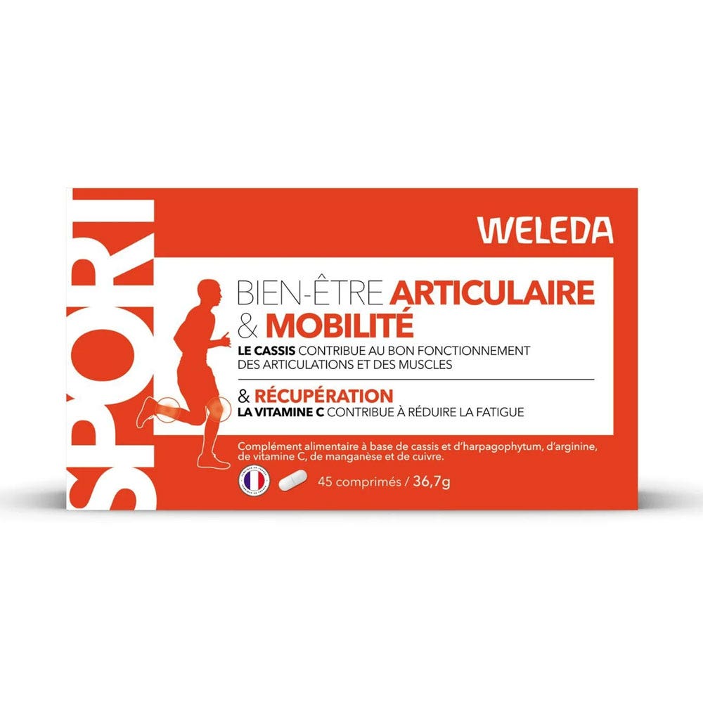 Weleda Sport Bien-être Articulaire Mobilité & Récupération 45 comprimés
