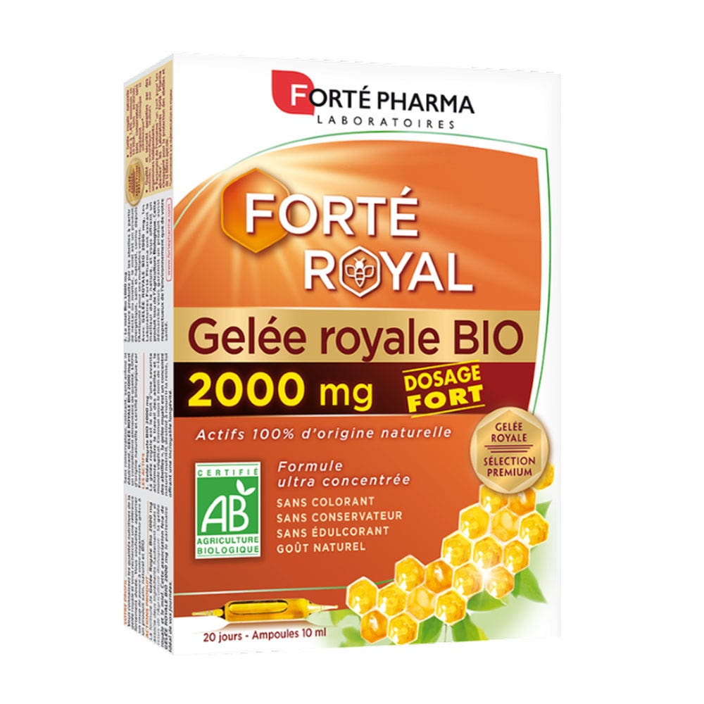 Forté Pharma Forté Royal Gelée Royale Bio 2000 mg 20 ampoules