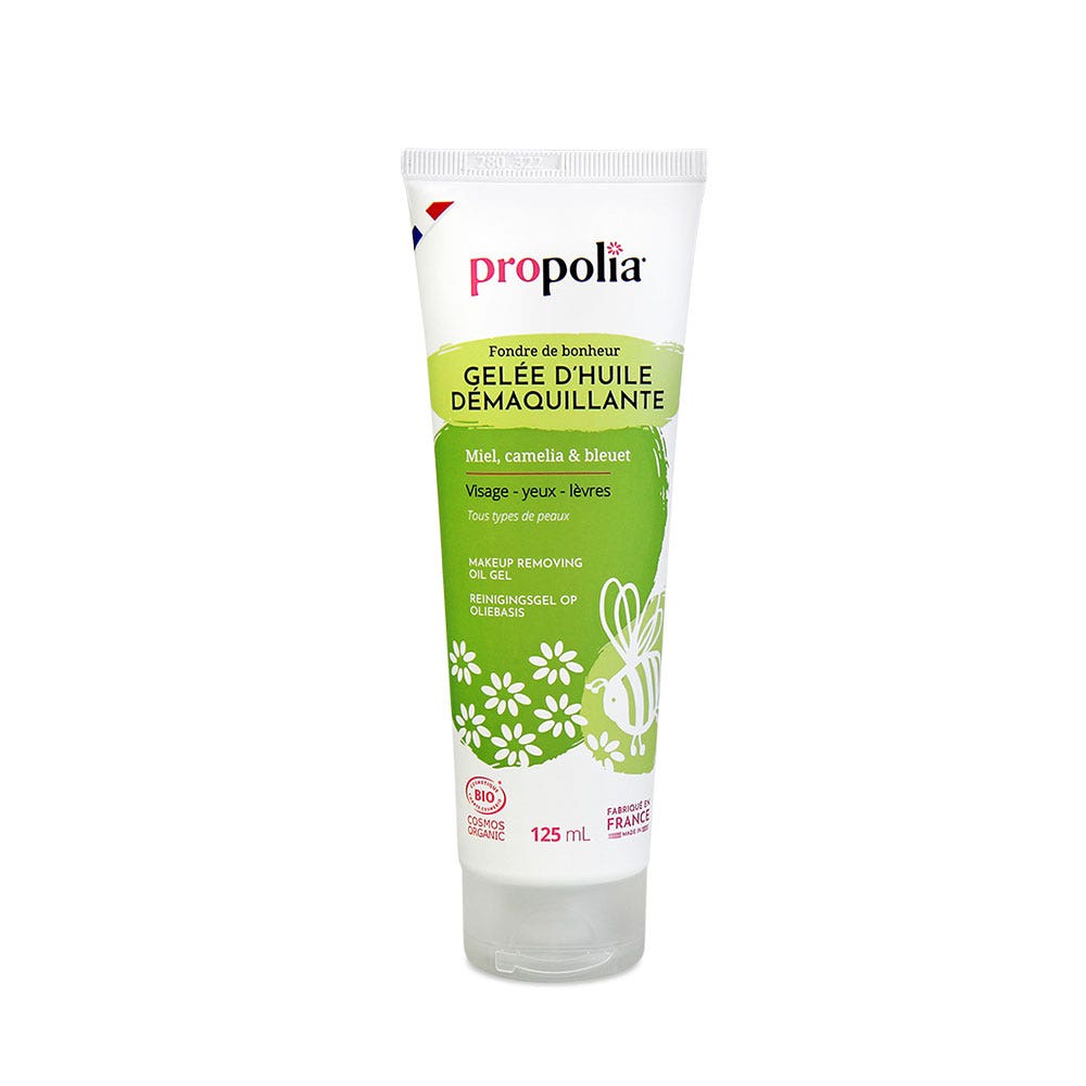 Propolia Gelée D'Huile Démaquillante Miel, Camélia & Bleuet 125ml