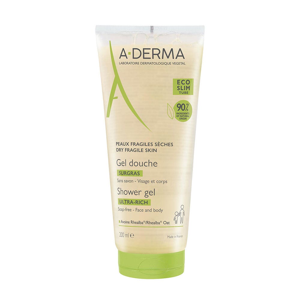 A-Derma Avoine Rhealba Gel Douche Surgras 200ml